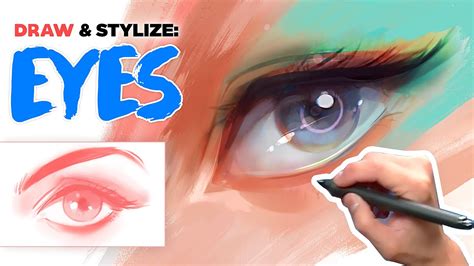 How To Draw And Stylize Eyes Tutorial Youtube