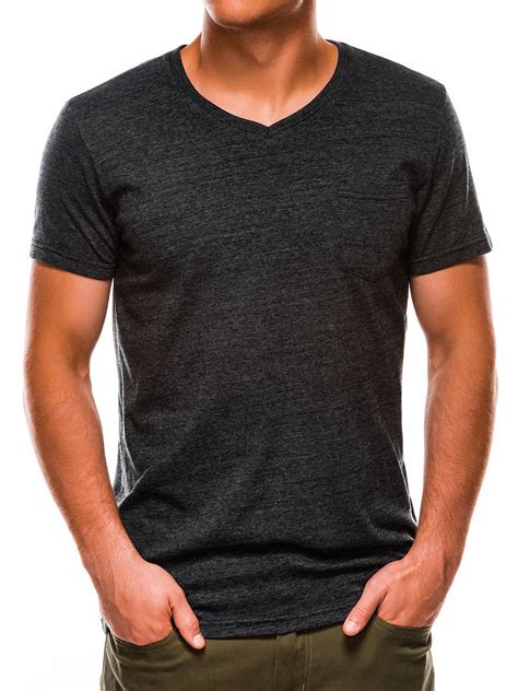 Mens Plain T Shirt S1045 Dark Grey Modone Wholesale Clothing For Men