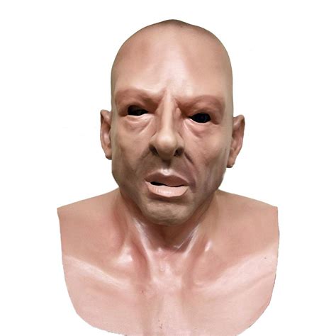 Realistic Bald Head Man Mask Latex Masks Human Face Ha B Y Lspgd Encarguelo Com