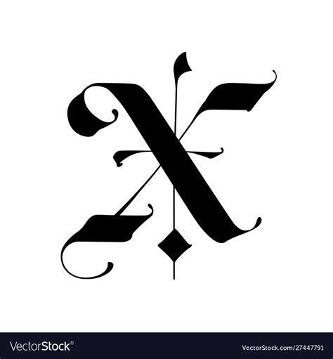 Calligraphy Alphabet Gothic Style