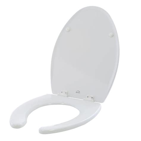 Bemis Elongated Open Front Toilet Seat In White 1550pro 000 The Home