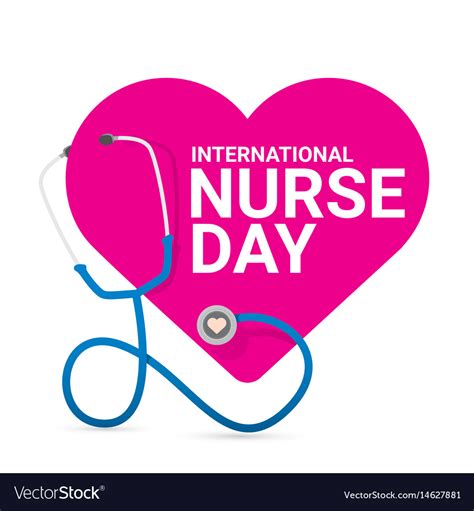 Want to celebrate national nurses day in style? International nurse day label Royalty Free Vector Image