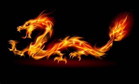 Chinese Fire Dragon Symbol