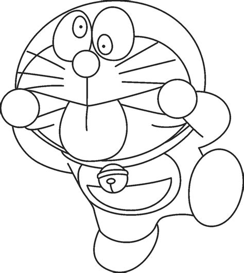 Desenho De Doraemon Fazendo Careta Para Colorir Tudodesenhos
