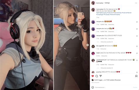my sister made her first jett cosplay ig toxicosplay valorant