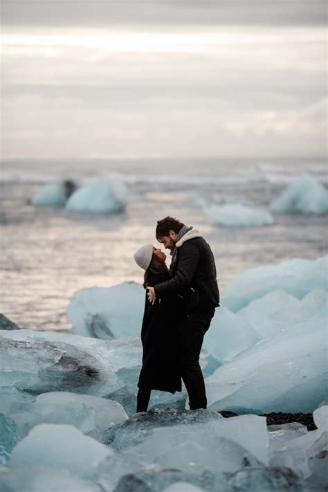 A sprawling vista of natural wonders, iceland is rife in beautiful contradictions, where rich greenery meets frozen tundra and ice meets lava. Iceland Proposal Pictures | POPSUGAR Love & Sex Photo 66