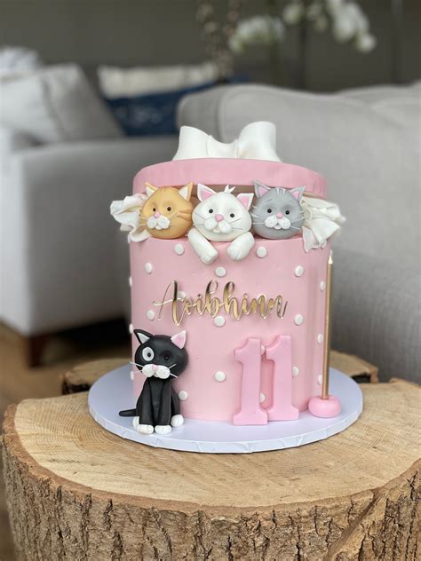 Aggregate More Than 79 Cat Birthday Cake For Girl Latest Indaotaonec