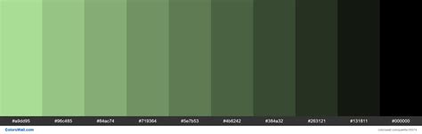 Shades Xkcd Color Washed Out Green Bcf5a6 Hex Colors Palette Colorswall