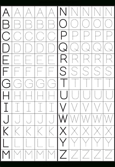 Printable Abc Tracing Letters TracingLettersWorksheets