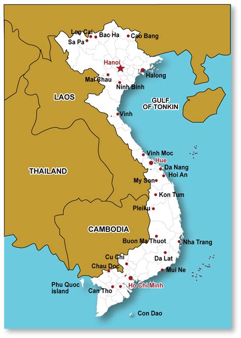Tonkin Travel map-Vietnam | Tonkin Travel