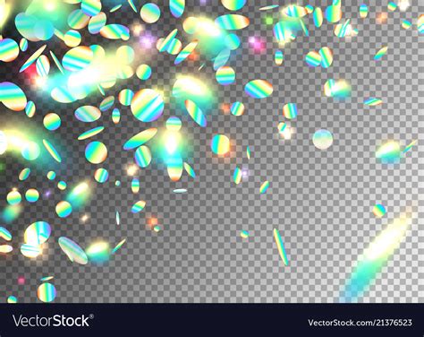 Rainbow Holographic Effect Background With Glitter