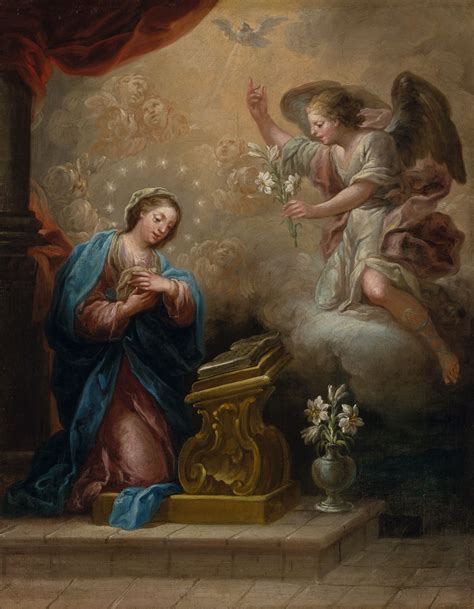 The Annunciation La Anunciación Early 18th Century Jerónimo