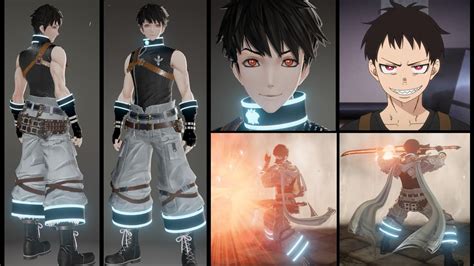 Shinra Kusakabe From Fire Force A Combination Of All His Uniform From