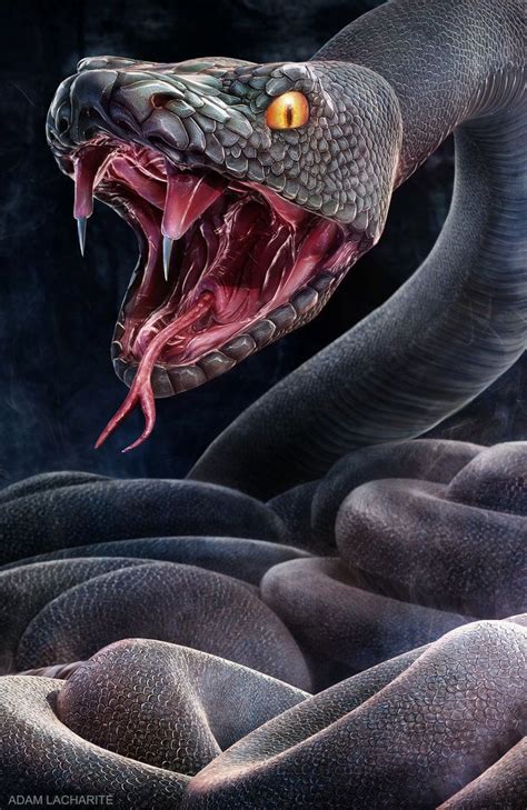 The Snake By Adam Lacharité 3ds Max Mental Ray And Photoshop Les