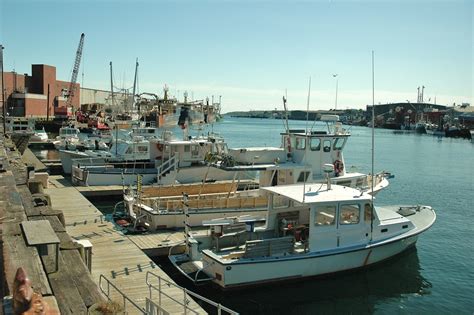 Gloucester Ma Fishing Boats In Port Gloucester Harbor Photo