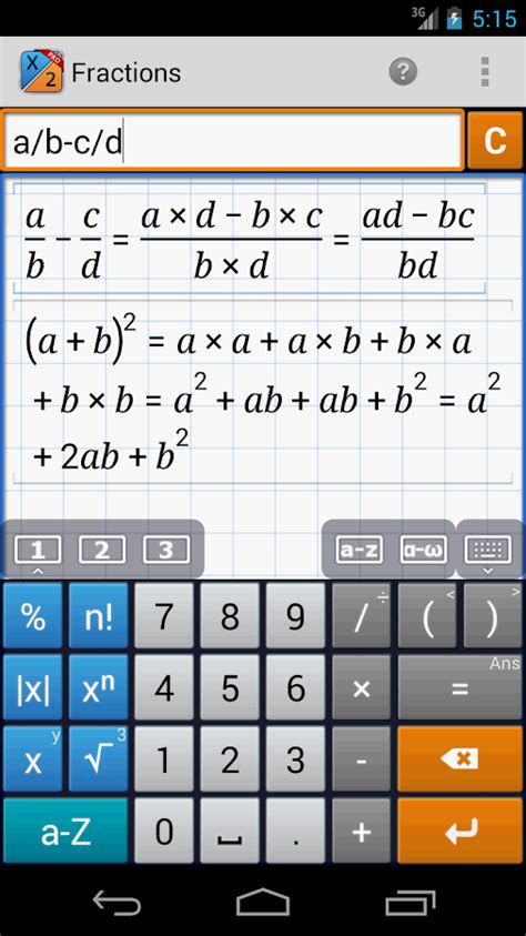 Conversion of mixed fractions to improper fractions; Fraction Calculator MathlabPRO - Android Apps on Google Play