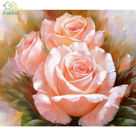 See more ideas about diamond painting, painting, 5d diamond painting. DIY 5D Diamonds Embroidery Pink Rose Magic cube Round ...