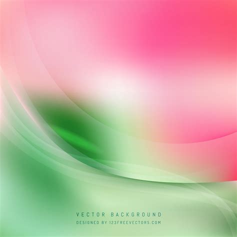 Abstract Light Red Green Wave Background Design