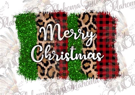 Leopardglitter ~ Merry Christmas~ Digital File Oklahoma Gypsy Designs