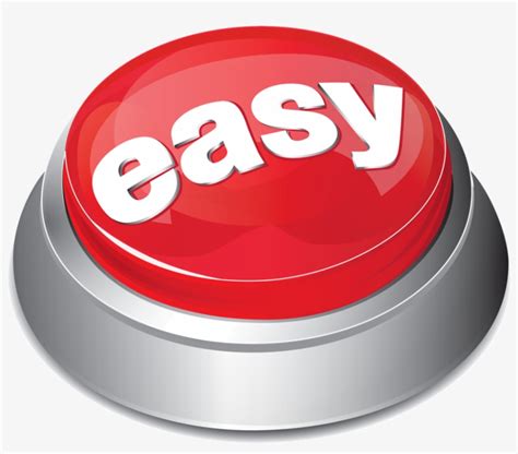 Easy Button Png PNG Image | Transparent PNG Free Download on SeekPNG