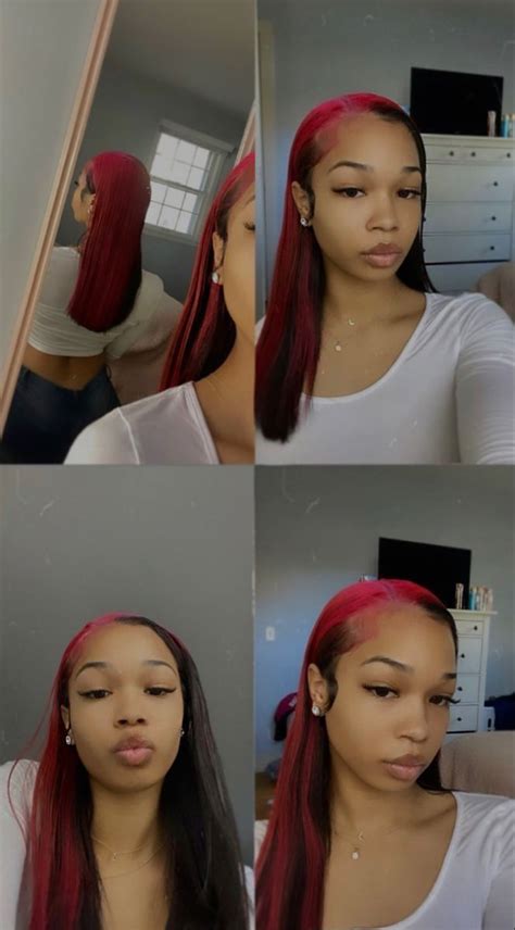 𝐏𝐢𝐧 𝐭𝐡𝐞𝐧𝐢𝐧𝐚𝐠𝐫𝐥 🦋 Dyed Hair Inspiration Black Girl Hair Colors Dyed Natural Hair