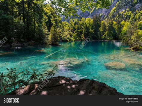 Blausee Blue Lake Image And Photo Free Trial Bigstock