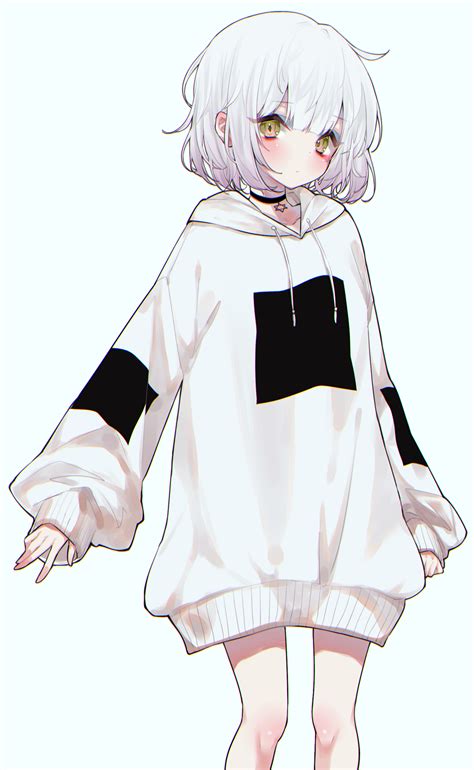 Cute Hot Anime Girls In Hoodies Pin On Catgirl Orphanage Image Of