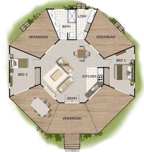 The Floor Plan For A Tiny Cabin