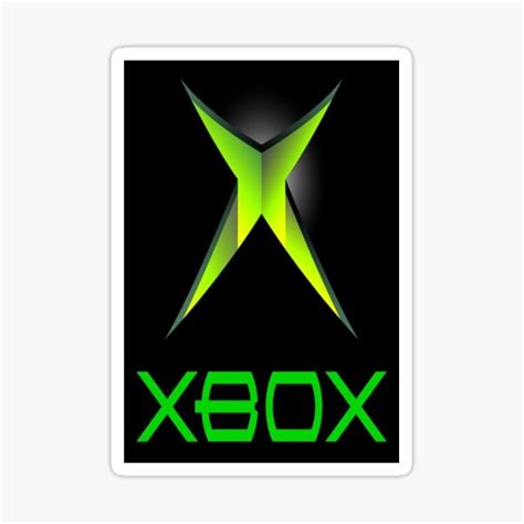 Neon Bright Original Xbox Logo Gamer Art Sticker For Sale By 1st P