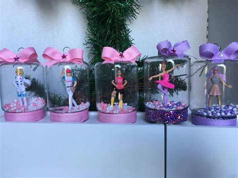 Barbie Mason Jar Snow Globe Ornaments Barbie Ornaments Etsy