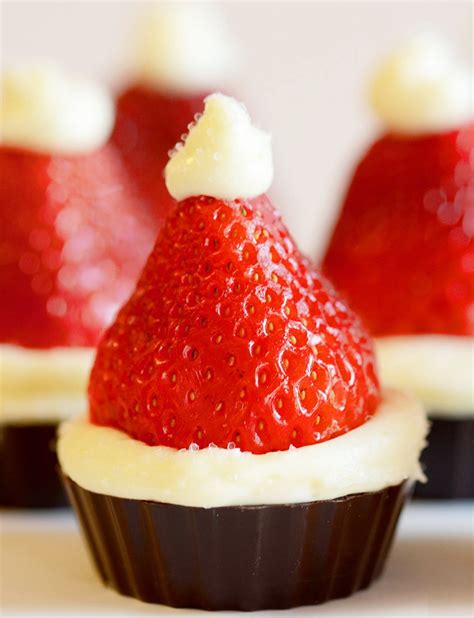 See more ideas about desserts, dinner party desserts, recipes. Santa Hat Mini Cheesecake Recipe - Christmas Party Dinner ...