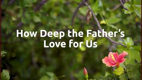 how deep the father s love for us lyric video youtube