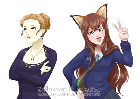 reina and akari by mokolat illustr on deviantart