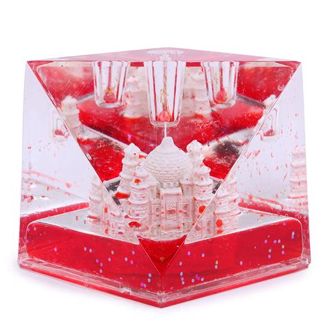 Buy Vidya Dream Choice Red Sparkle Momentum Taj Mahal Showpiece Handicraft Statue T Item