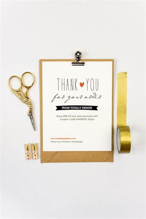 Especially if you include an offer like this one from methodical coffee. Business Thank You Cards INSTANT DOWNLOAD - Lovingly Artsy | Business thank you cards, Thank you ...