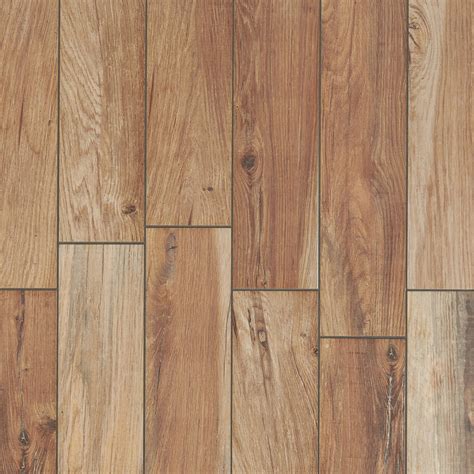 Burton Oak Wood Plank Porcelain Tile 6 X 24 100436070 Floor And Decor