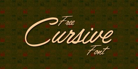 More 120,000 fonts archive on website www.freefontsdownload.net. 10 Free Stylish Cursive Fonts for Script Writing