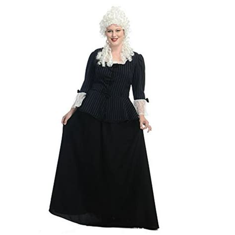 Halloween Martha Washington Colonial Plus Adult Costume
