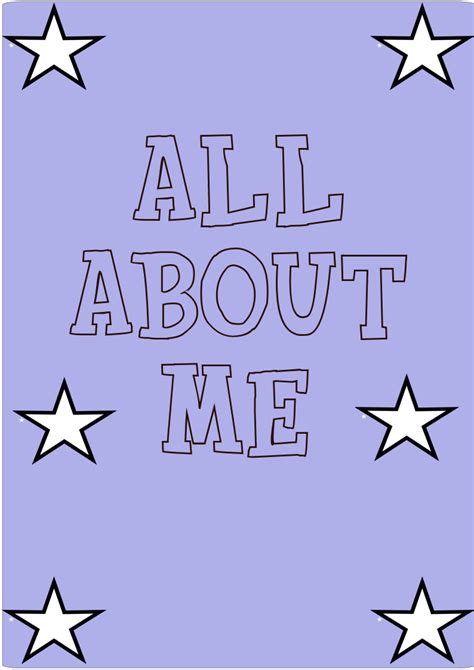 Download All About Me Free Printable Book Templates Pdf