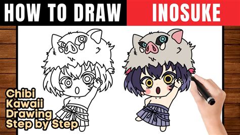 How To Draw Inosuke Drawing Chibi Inosuke Hashibira Step By Step