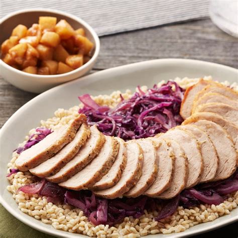 This great recipe shows you how to cook red cabbage from scratch. Recipe: Roasted Pork & Braised Cabbage with Barley ...