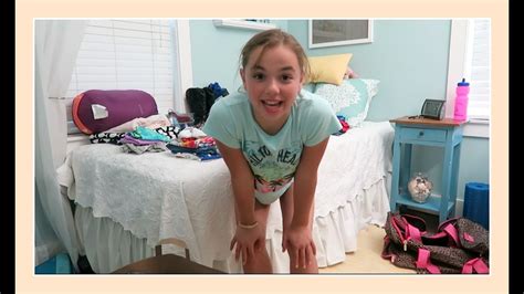 Katie Packs For Gymnastics Camp Flippin Katie Youtube