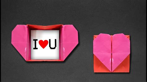 Origami Heart Box And Envelope Youtube