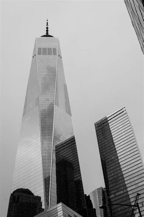 Hd Wallpaper Grayscale Photography Of One World Trade Center Built