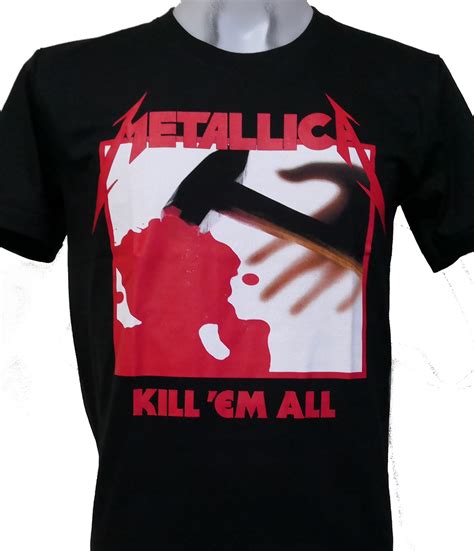 Licensed metallica tour merchandise 100% cotton black metallica shirt preshrunk, fits true to size metallica's fourth studio. Metallica t-shirt Kill ´em All size S - RoxxBKK