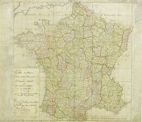 Map Of France After The Revolution In 1789 France Map Vintage Maps Map