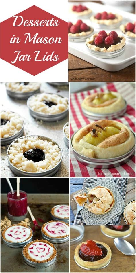 Desserts In Mason Jar Lids Collection Moms And Munchkins