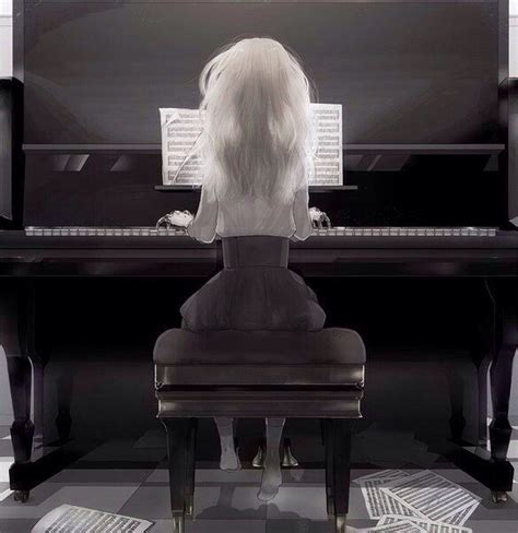 Chica Al Piano Пианино Аниме девушка Аниме