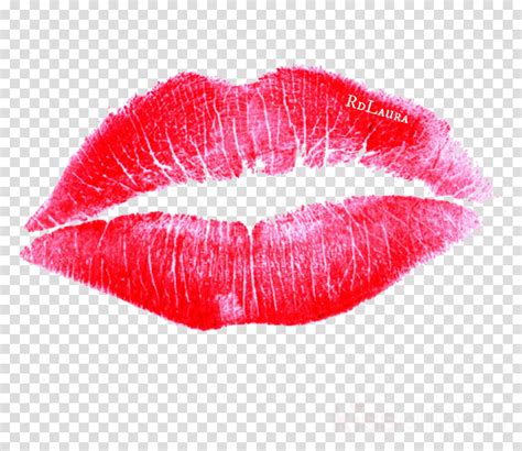 Cartoon Kissing Lips Clipart