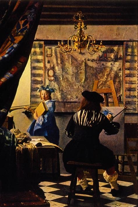 Jan Vermeer The Artists Studio 1665 Vintage Collotype Vermeer